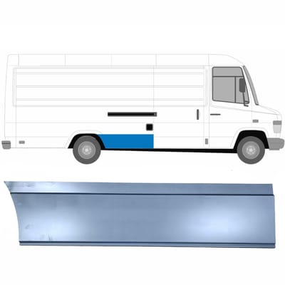 Reparatiepaneel achterspatbord voor Mercedes Vario 1996- / Rechts