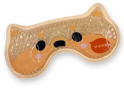Dailygoods- Oogmasker Slaap Verkoelend - Gelmasker - Warm/Koud Therapie - Oogmasker voor Donkere Kringen - Pluche Achterkant - Flexibele Gelkralen