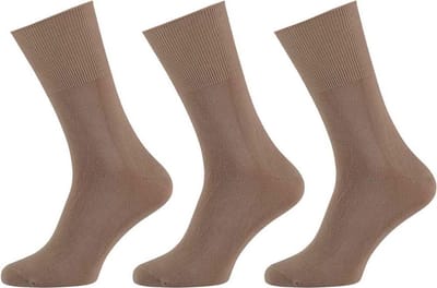 Apollo - 6-Pack - Modal Diabetessokken - Losse Boord - Niet Knellend - Heren / Dames - zand - 35-38 - 121460000