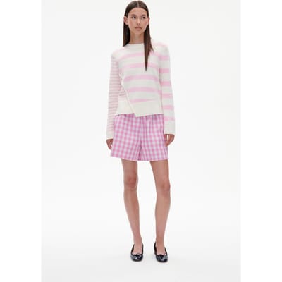 Baum und Pferdgarten Nannett Pants Pink Copenhagen Check Maat: 32 | Wijde Broeken Outlet | Dames | Roze