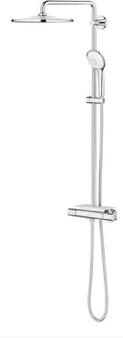 GROHE Euphoria Regendoucheset Opbouw - hoofddouche 31cm - massage handdouche rond - chroom