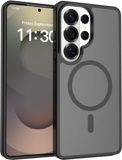 Solidenz Hoesje - geschikt voor Samsung Galaxy S26 Ultra - Geschikt voor MagSafe - FrostMag - Zwart