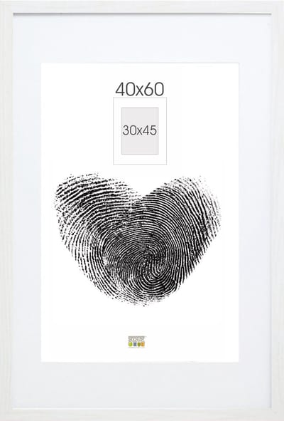 Deknudt Frames fotolijst - wit met passe-partout - 30x45 / 40x60 cm