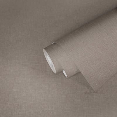 LINNENLOOK BEHANG | Landelijk - beige taupe - A.S. Création Metropolitan Stories