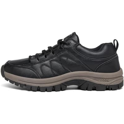 Bottes d'hiver pour hommes, chaussures de sport décontractées et chaudes, en velours, chaussures de randonnée, de cross-country, de grande taille 43
