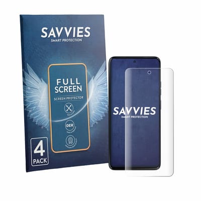 Savvies - Screenprotector voor Motorola Moto G37 Power - Folie Beschermfolie transparant volledig dekking 4 Stuks
