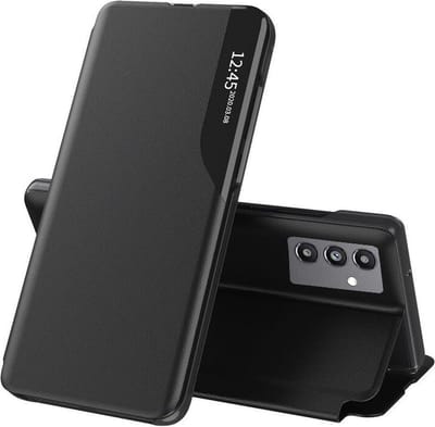 Hoesje geschikt voor Samsung Galaxy A04s - Techsuit eFold Book Case - Zwart