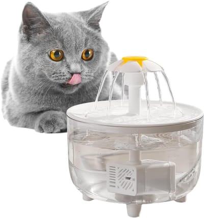 Drinkfontein voor huisdieren - Witte USB-drinkbak voor huisdieren - 1L stille drinkbak voor katten - Elektrische drinkfontein - Drinkbak voor katten met filter