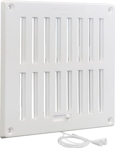 AIR CONTROL schuifrooster afsluitbaar 200x200mm kunststof - wit (20201071)