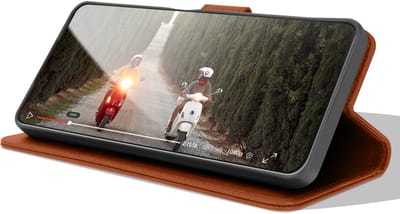 Zanae, Hoesje geschikt voor Samsung A21s - Wallet Case & Magneetsluiting, Bruin