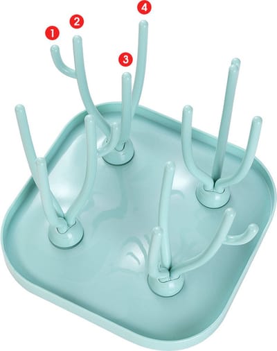 Flessen Droogrek - Baby Flessenrek - Afdruiprek Baby - Droogrek - Groen