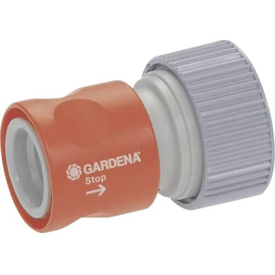 GARDENA 02814-20 Kunststof Slangstuk Steekkoppeling, 19 mm (3/4) Ø Waterstop