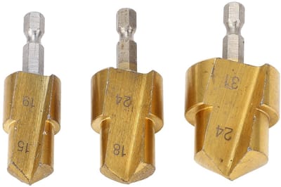 Dailygoody - PVC Pijp Ruimer - Zware Pijp Ruimer Boren - Kunststof PVC Pijp Montage Ruimer - 3 Stuks - Pijp Expander voor PVC Pijp - Gereedschap