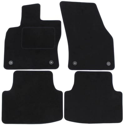 Vloermatten - Seat - Leon 3 - Zwart velours - 4 stuks - Precieze pasvorm