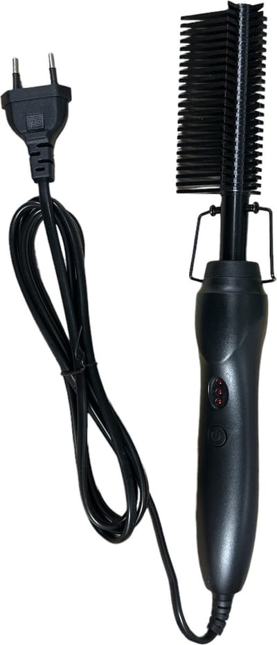 Stijltang - Stijltang Kam - Elektrische Borstel - Stijltang - Keramische Stijltang - Haarverzorging - Zwart
