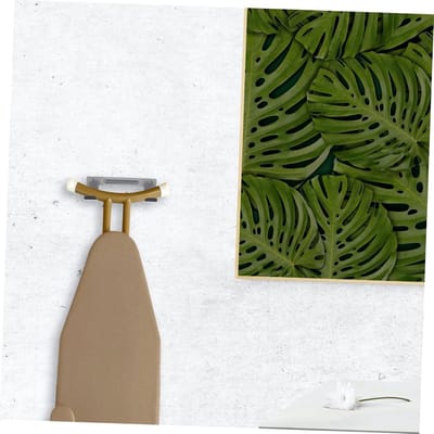 Wasplank Houder - Strijkplank Ophangsysteem - Ruimte Besparen - Dubbele Haken - 15.3 CM - Grijs