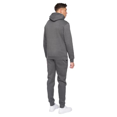 Duck and Cover Heren Merchell Hoodie en Joggers Set (Houtskool mergel)