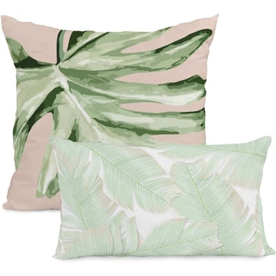 Set van 2 kussenhoezen Delicate Leafs | Happy Friday