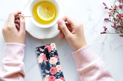 OnePlus 7 Pro TPU Case Butterfly Roses