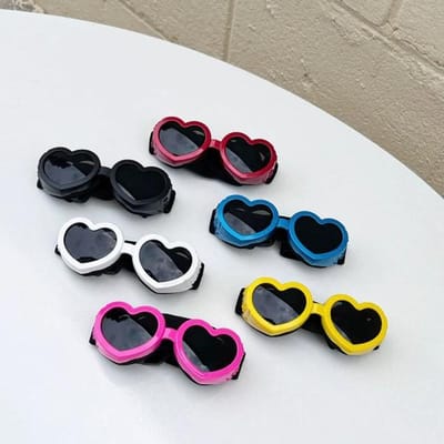 Voor Kleine Honden En Katten Huisdier Hart Zonnebrillen - Leuke Fotorekwisieten Schattige Accessoires Kat En Hond Zonnebrillen Huisdier Brillen Het Decoratieve Item Geschikt 1pcs