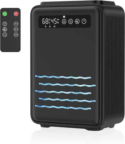 SCH® Vochtvreter Electrisch - Vochtvreter - Ontvochtiger - Zwart - 34cm x 15cm x 23cm