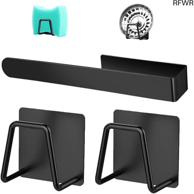 RFWR® Zelfklevende Handdoekhouder en Spoeldoekhangers - Ruimtebesparend Keukenaccessoire
