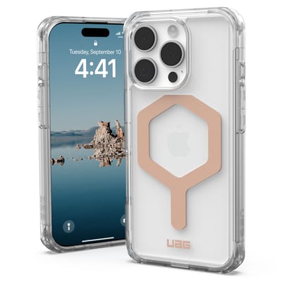 Urban Armor Gear Plyo Hoesje Geschikt voor Apple iPhone 16 Pro | Compatibel met MagSafe | Back Cover met Magneet | Militaire Standaard | Ice Roze