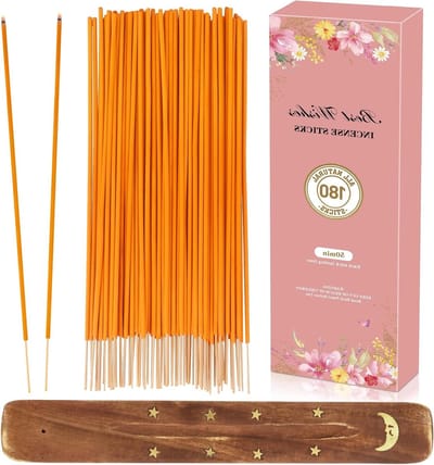 Inovra- Wierookstokjes set 180 stuks - 9 geuren - Wierookstokjeshouder - Aromatherapie - Ontspanning - Meditatielamp - Incense