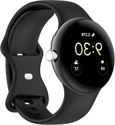 Sportieve Siliconen Armband voor 45mm Smartwatch, Vervangende Horlogeband voor Comfort en Stijl, Geschikt voor Google Pixel Watch 3 en 4