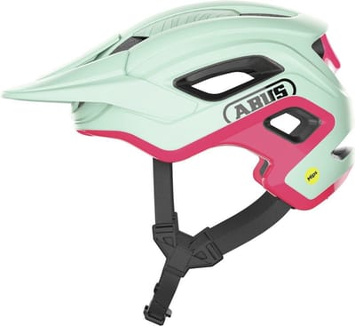 Fietshelm ABUS CLIFFHANGER MIPS iced mint M - 54-58 cm - turquoise - Geschikt voor gebruik op mountainbikes - 350 g