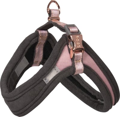 Rogz Urban Fast Fit Tuig Roze&Grijs&Rosé - Hondenharnas - Xs