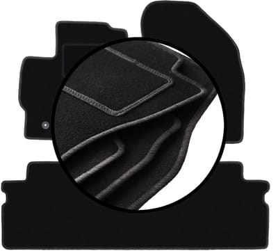 Set veloursmatten voor: Toyota Verso minivan (2009-2013)