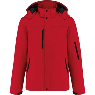 Kariban Gewatteerde softshell herenparka met capuchon K650 - Red - XXL
