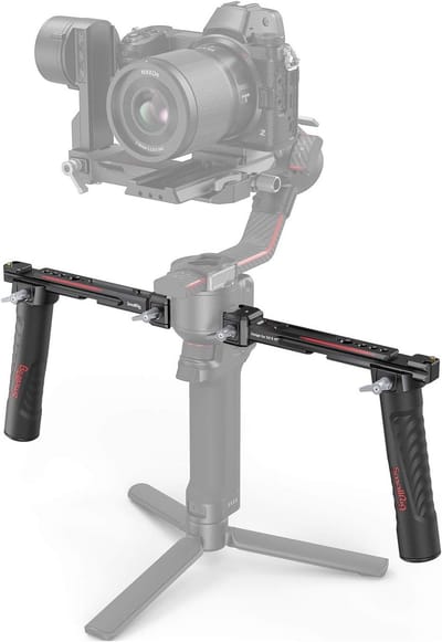 Dubbele Handgreep voor Stabilizers zoals DJI RS 4, RS 3 en RSC 2 - Verbeter Stabiliteit en Grip tijdens Opnames