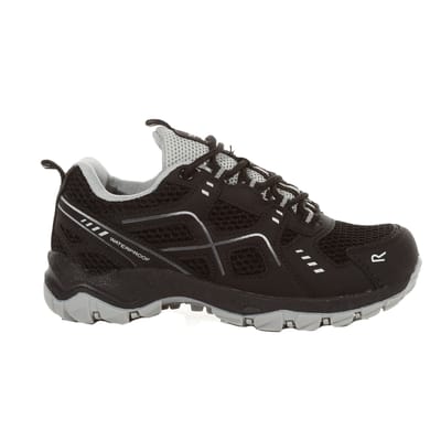 Regatta Kinder/Kinder Vendeavour Wandelschoenen (Zwart/Licht Staal)