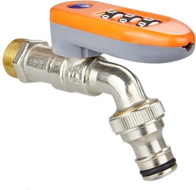 QTTVBTNA – 1 Stuk Buitenkranen – Afsluitbare Buitenkranen met Cijfercode – Messing Waterkraan met Slot – Anti-Ongewenst Gebruik – 1/2 inch Aansluiting – Voor Tuin, Terras, Verhuurwoning, Camping en Boerderij – Duurzaam & Weerbestendig