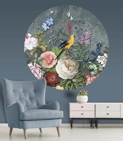 INGK - Floral Utopia Behang - Abundance Dark