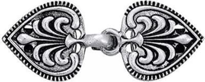 Fako Bijoux® - Vestsluiting Classic - Clip Met Haakje - Vestclip - Vestklem - Hart - Zilverkleurig