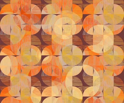 Fotobehang - Seventies Swing 300x250cm - Vliesbehang