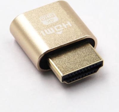 *** HDMI Display port Dummy Plug 4 K Display Emulator - van Heble® ***