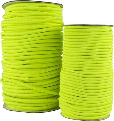 Procean Bungee Cord 4mm - geel per rol - 50 meter