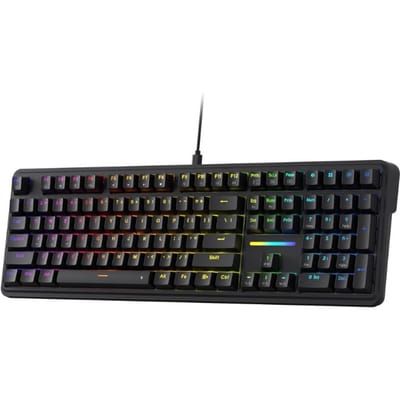 Redragon K745 Bedraad Gasket RGB 108-toetsen Mechanisch Gaming Toetsenbord met extra 4 Hotkeys, verbeterde hot-swappable socket
