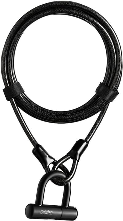 Extra Beveiliging Fiets U-Slot met Lange Kabel 4,5m - Robuust Anti-Diefstal Slot voor Fiets en Motor