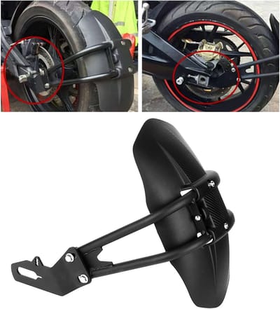 Achterspatbord voor motorfiets, ABS en RVS, perfect voor bescherming en stijl tijdens het rijden