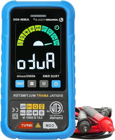 Digitale Multimeter - Meetinstrument - Elektrische Metingen - Slimme Automaat - CAT III 600V - Blauw