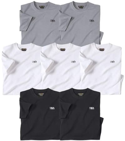 ATLAS FOR MEN - 7-pack T-shirts Atlas - Heren - Verkrijgbaar in grote maten - L