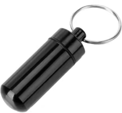 New Age Devi - Pillenkoker Sleutelhanger - 2 Stuks - Zwart - Voor al je medicijnen!