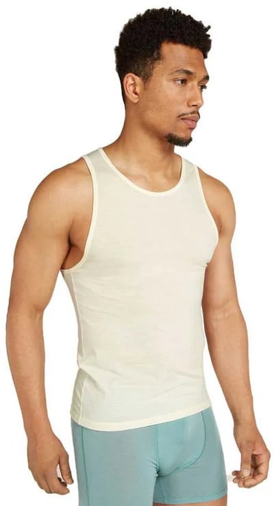 Icebreaker Merino 150 Anatomica Mouwloos Basislaag Wit 2XL Man