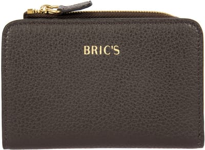 BRIC'S Leren portemonnee Gondola Mughetto Wallet Ebony donkerbruin