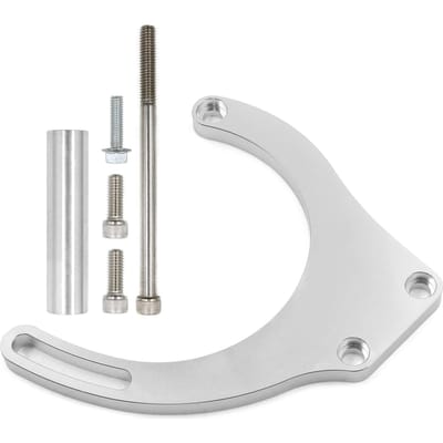 BBC Dynamobeugel Verstelbare LWP Low Mount Vervanging voor Big Block Chevy Long Kit 551496 zilver